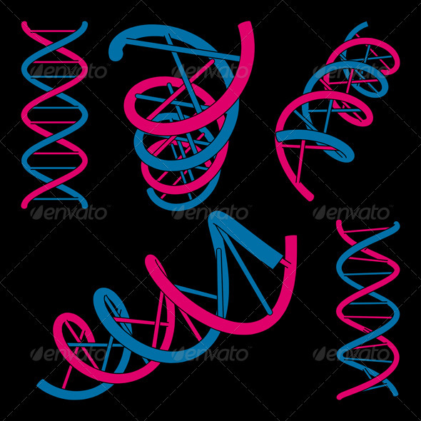DNA Symbols Set - Health/Medicine Conceptual