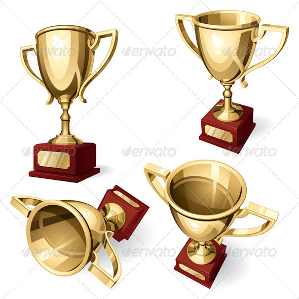 Sport Cup. Set of Four Views - Sports/Activity Conceptual