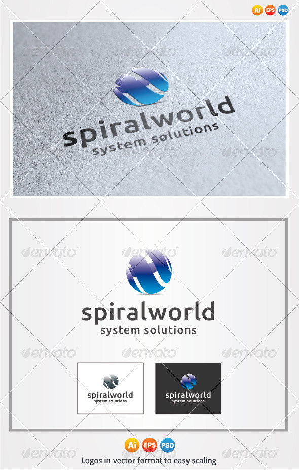 Spiral World - 3d Abstract