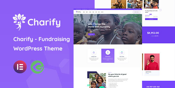Charify - Fundraising & Donation WordPress Theme