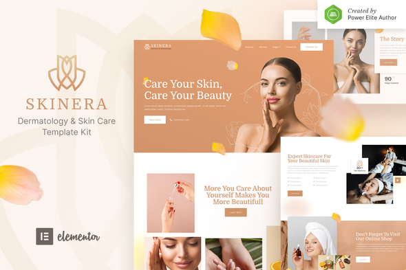 Skinera – Dermatology & Skincare Elementor Template Kit