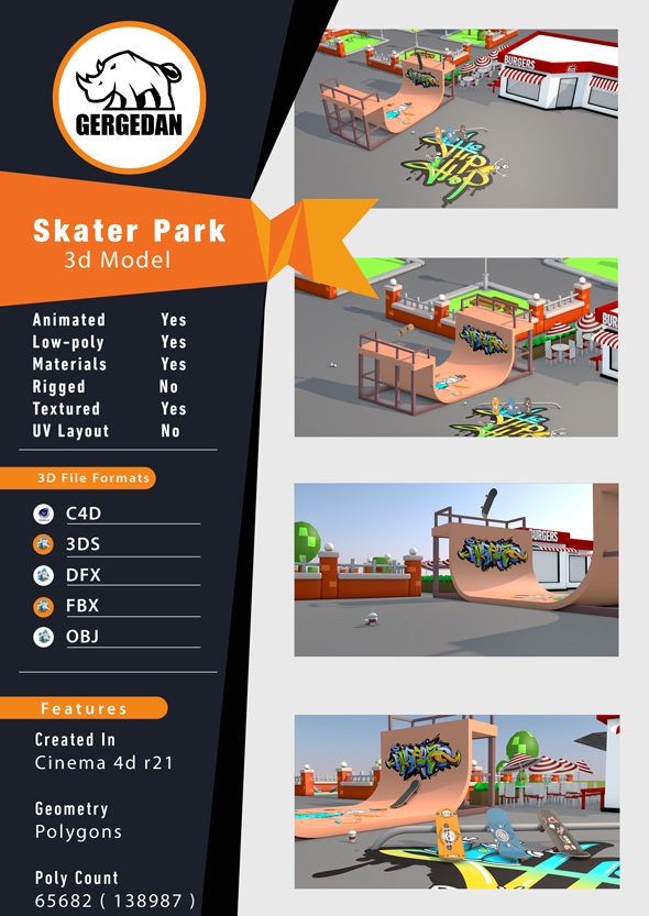 Skater Park - 3Docean 31834668