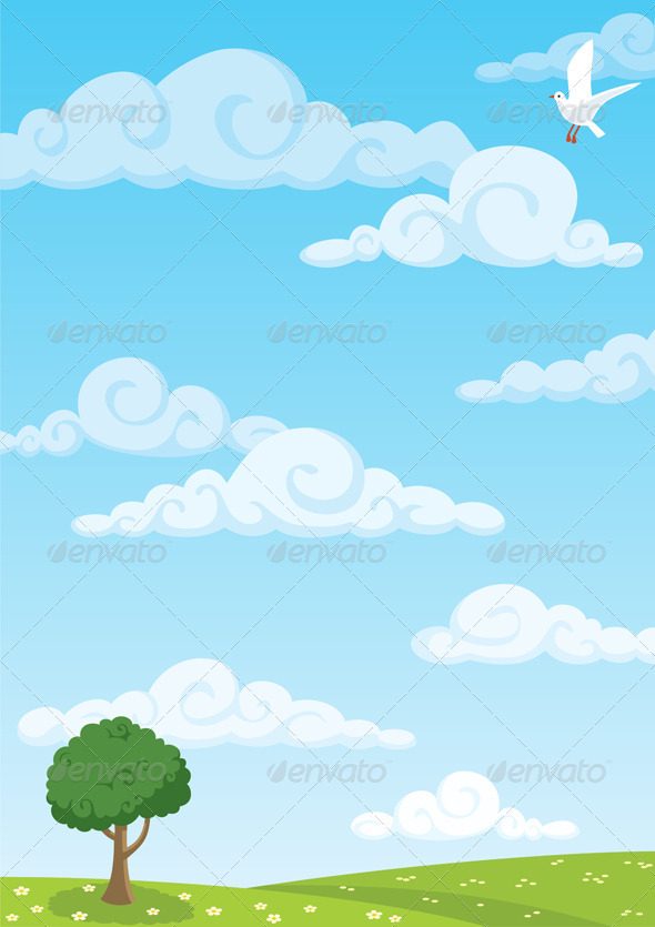 Meadow Background - Backgrounds Decorative