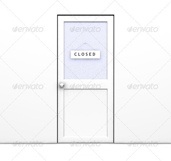 Closed door