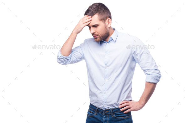 Depressed and frustrated.  - Stock Photo - Images