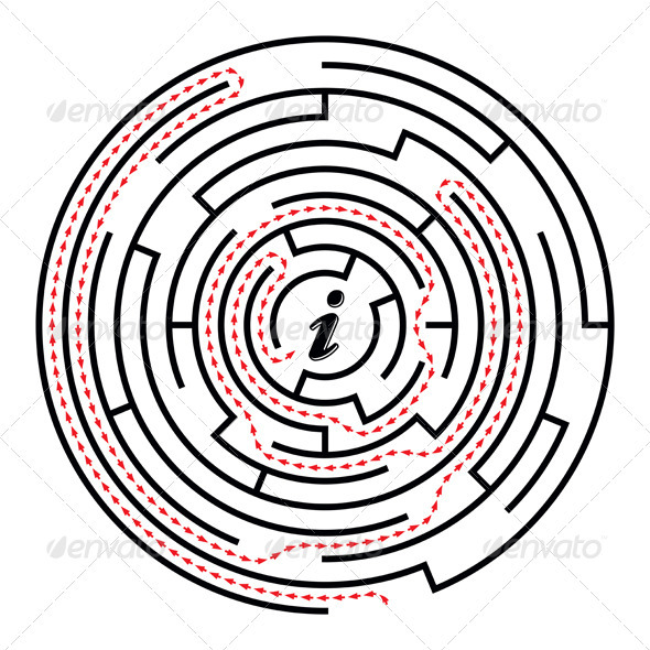 Circular Labyrinth - Miscellaneous Vectors