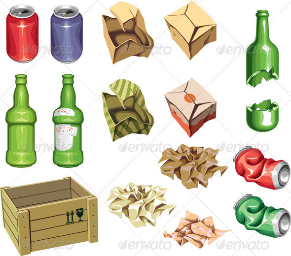 Package and Trash - Food Objects