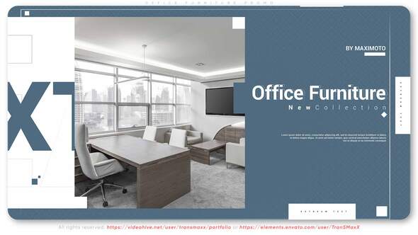 Office Furniture Promo - VideoHive 31849237