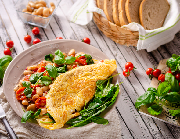 Bio healthy egg omelette Stock Photo by PeteerS | PhotoDune