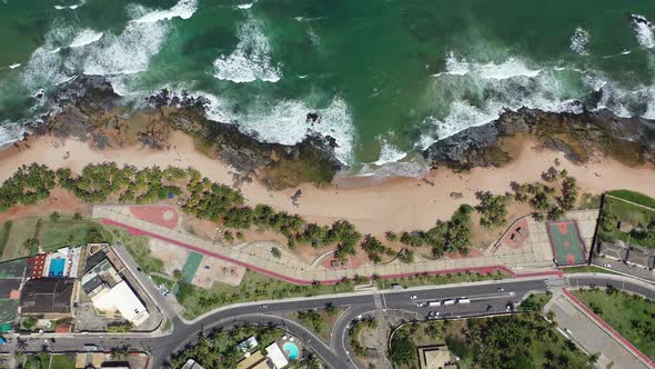 Tropical travel destinations at brazilian northeast. Salvador Bahia Brazil. alt