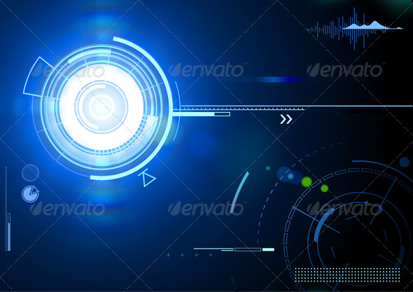 Abstract hi-tech background - Backgrounds Decorative