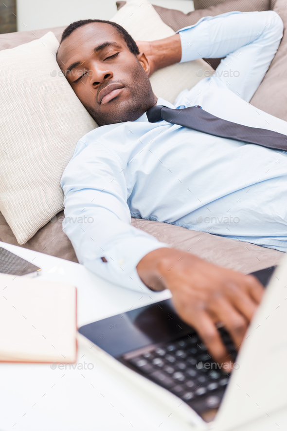 Tired and overworked. - Stock Photo - Images