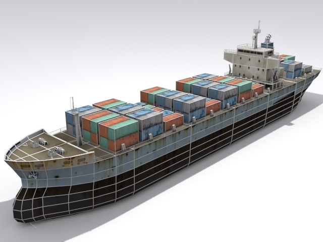 Cargo Container Ship By Clutchtrigger 3docean