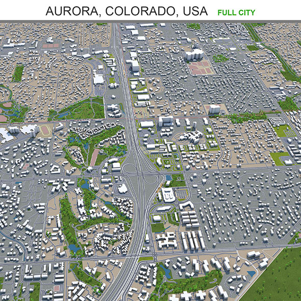 Aurora city Colorado - 3Docean 31859356