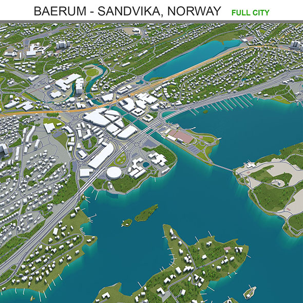 Baerum Sandvika city - 3Docean 31859503
