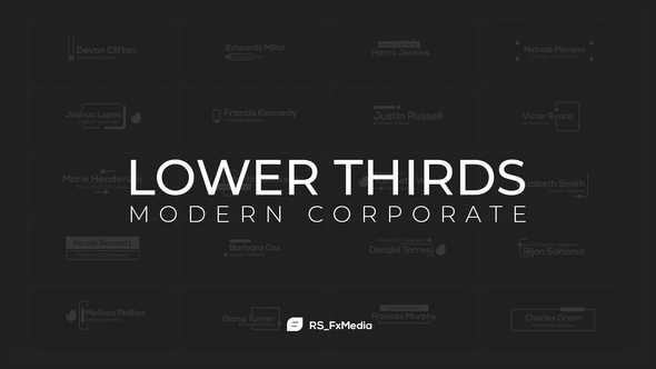 Lower Thirds | Modern Corporate
