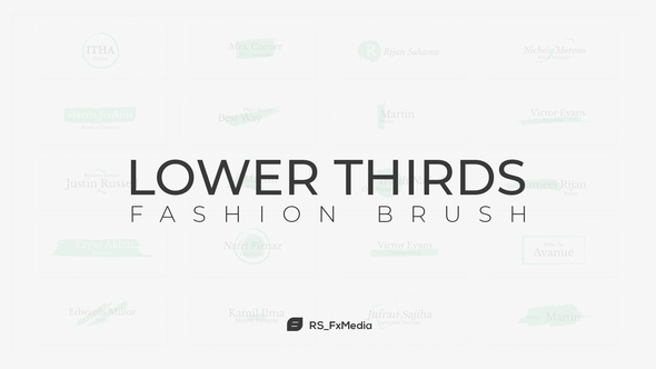 Lower Thirds | Fashion Brush
