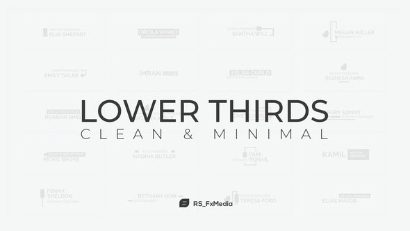 Lower Thirds | Clean & Minimal
