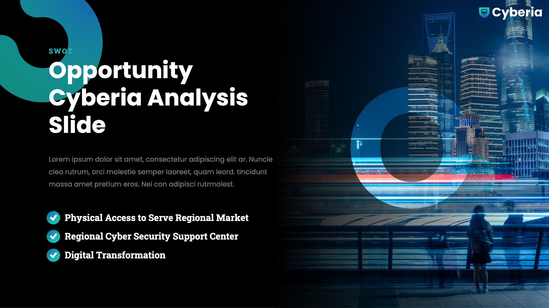 CYBERIA - Cyber Security Google Slides Template, Presentation Templates