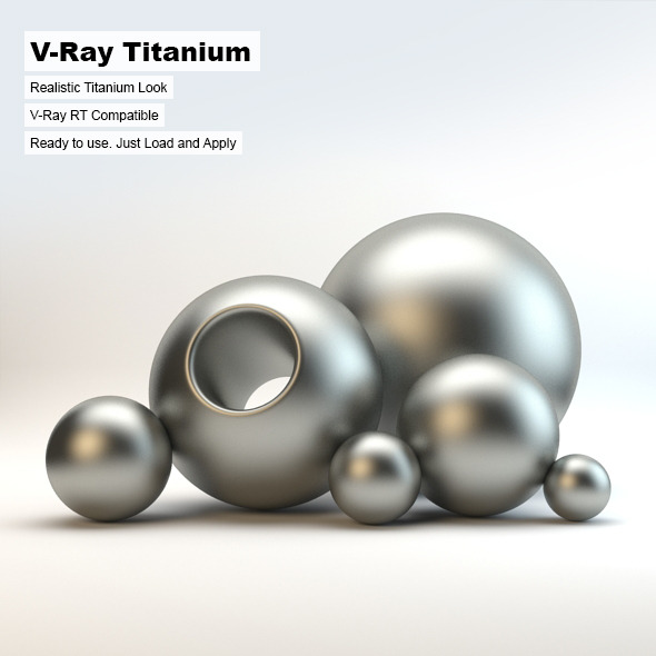 V-Ray Titanium Material - 3Docean 2920061