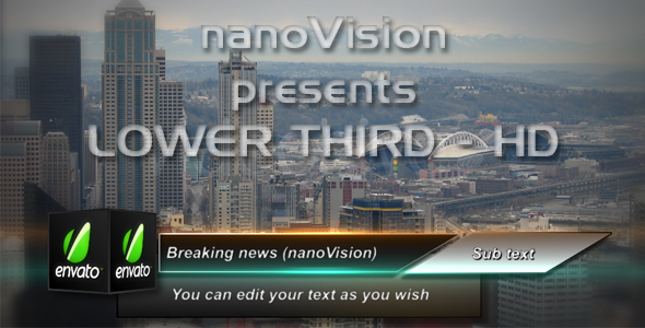Cube Lower Third - VideoHive 104624