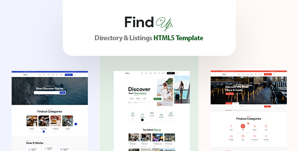 Findup – Directory & Listing HTML5 Template