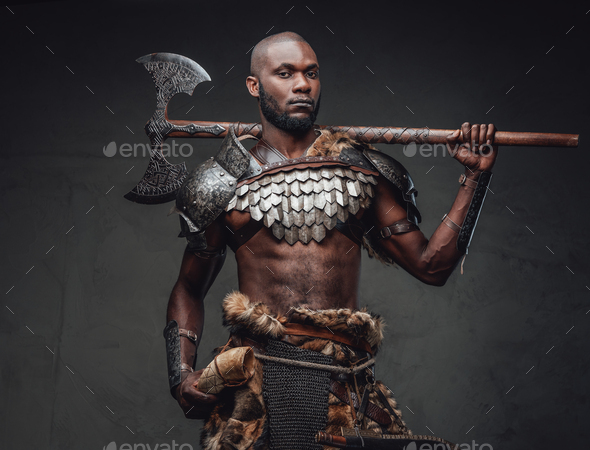 african warrior man
