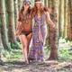 Couple of hippie style women Stock Photo by michelangeloop