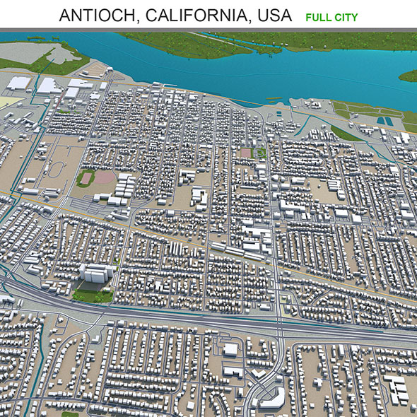 Antioch city California - 3Docean 31869167