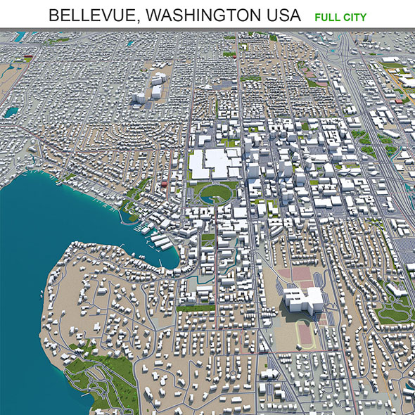 Bellevue city Washington - 3Docean 31869949