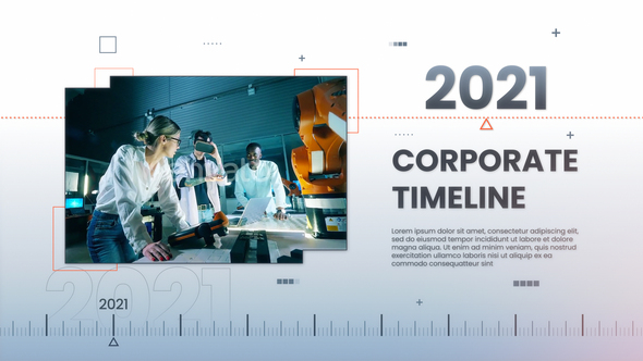 Clean Corporate Timeline