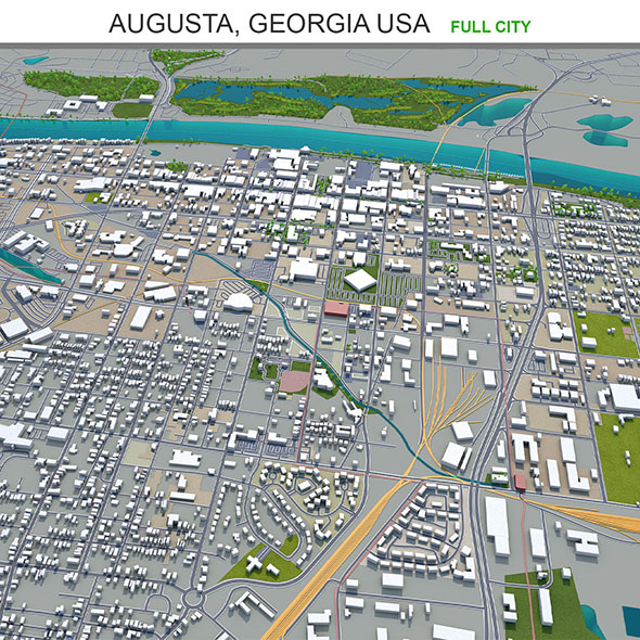 Augusta city Georgia - 3Docean 31870662