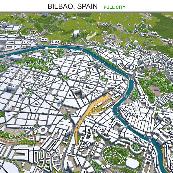 Bilbao city Spain - 3Docean 31871529