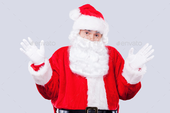 Frustrated Santa.  - Stock Photo - Images