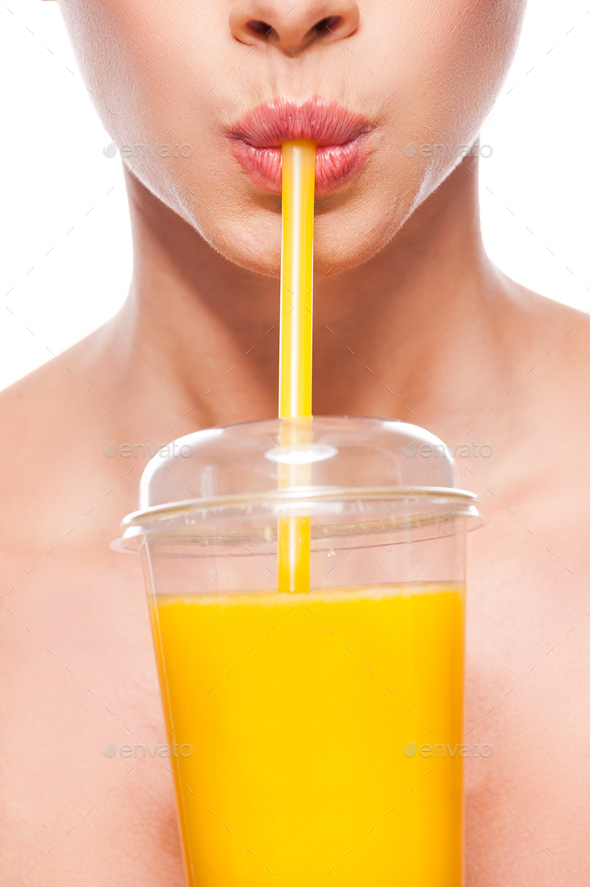 Nothing but the fresh orange juice!