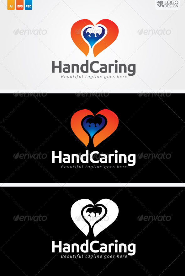 Hand Caring - Humans Logo Templates