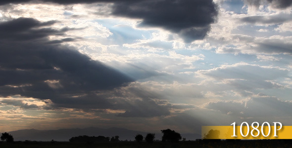 Sun Rays in Mountains