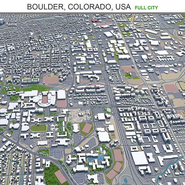 Boulder city Colorado - 3Docean 31874892
