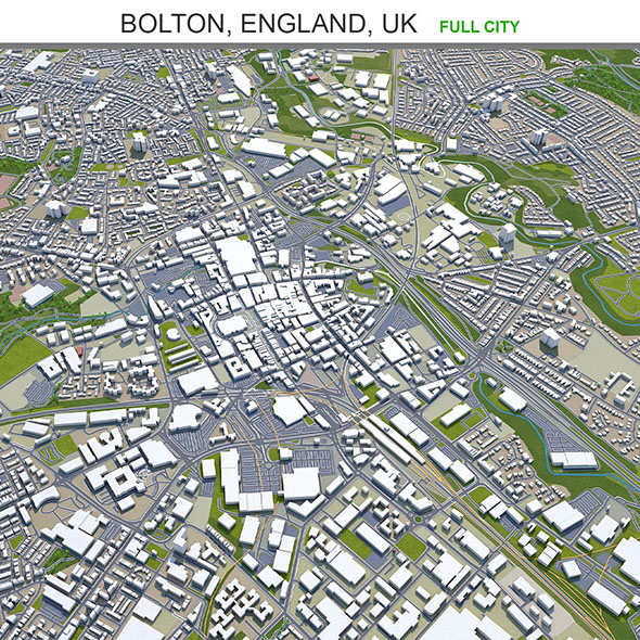 Bolton city England - 3Docean 31874968
