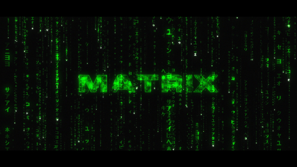 Matrix Opener - VideoHive 31876127