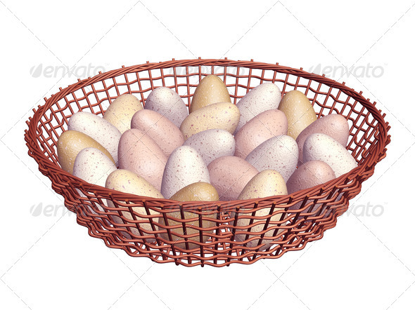 Eggs in basket