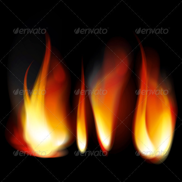 Flame Tongues - Abstract Conceptual