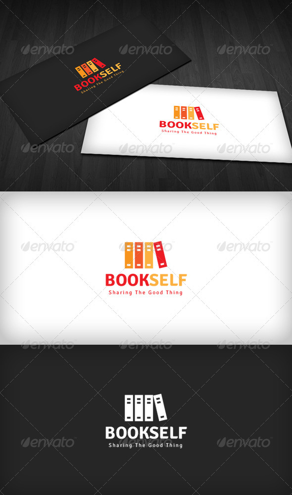 Bookshelf Logo - Symbols Logo Templates