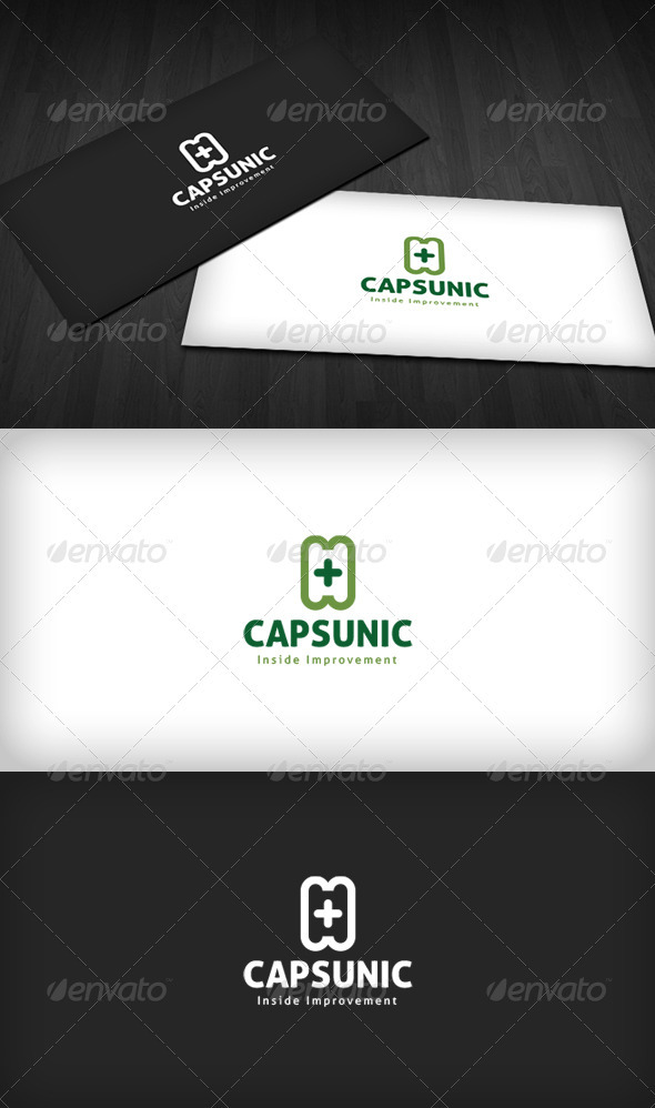 Capsule Clinic Logo - Vector Abstract