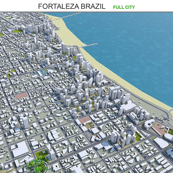 Fortaleza city Brazil - 3Docean 31881701