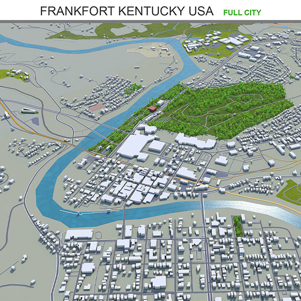 Frankfort city Kentucky - 3Docean 31881737