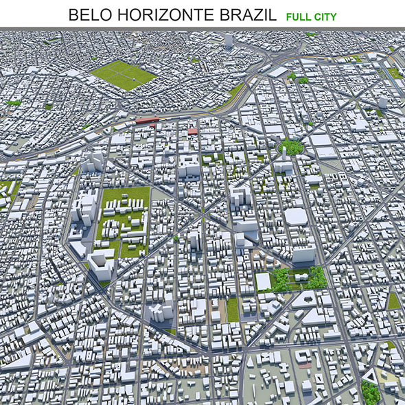 Belo Horizonte city - 3Docean 31882146