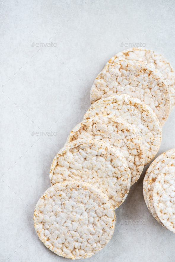Healthy Snack from Rice Cakes Stock Photo by Manuta PhotoDune