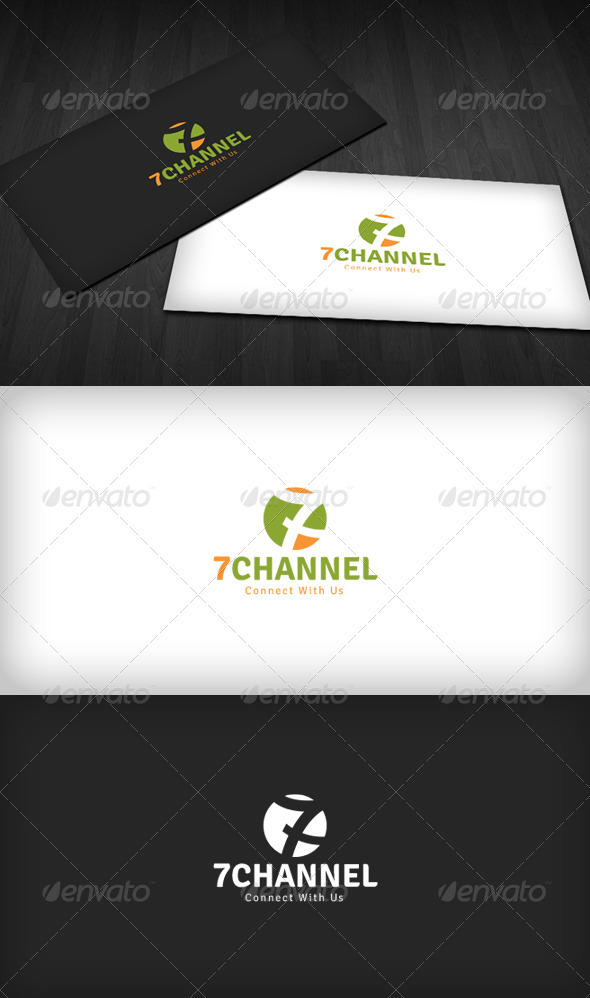 Seven Channel Logo - Numbers Logo Templates