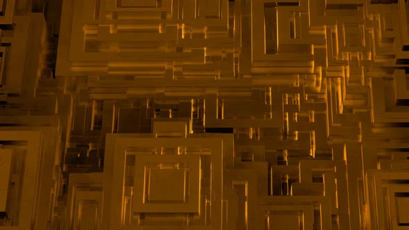 Background Metal Golden of Cubes